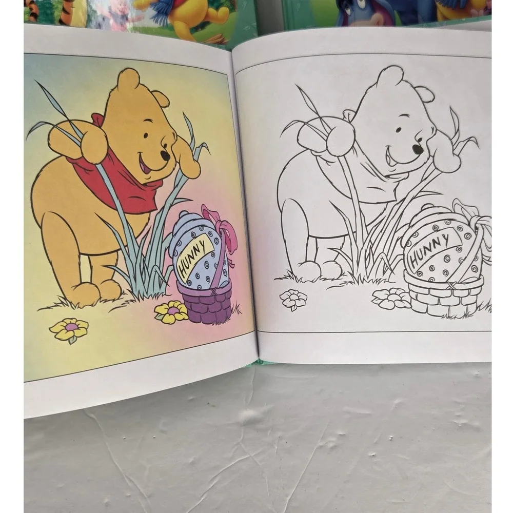 Disney Winnie the Pooh Coloring Book Lot of 3 Vintage 2004 Tigger Eeyore Piglet